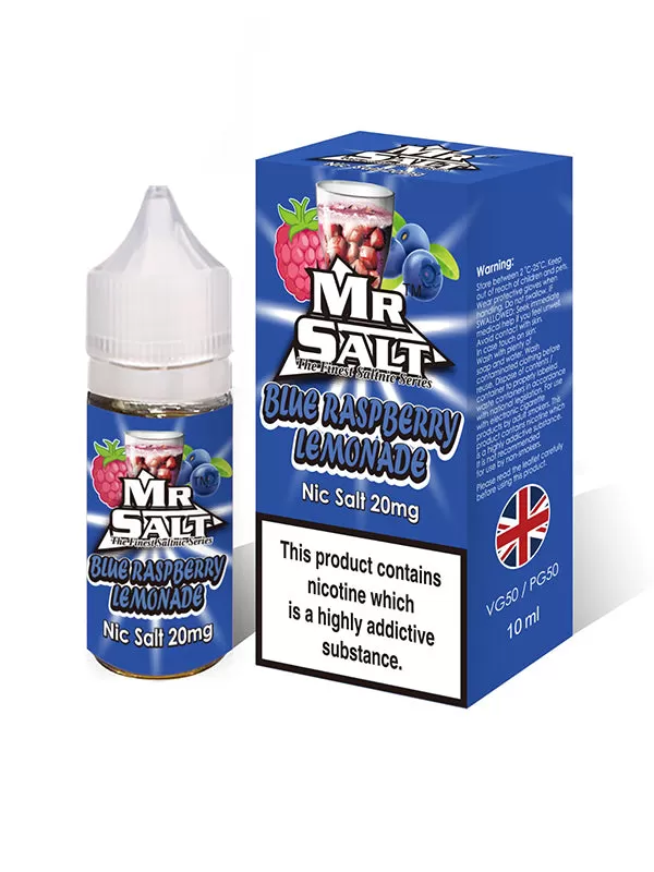 Mr Salt Blue Raspberry Lemonade Nic Salt E-Liquid - 20mg