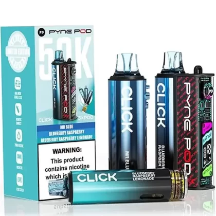 Pyne Click 50k Prefilled Pod Kit - Blue Edition, Cherry Edition