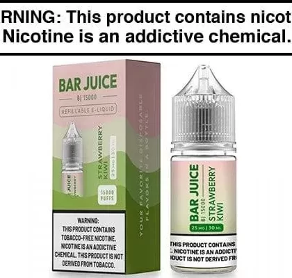 STRAWBERRY KIWI BY BAR JUICE BJ15000 SALTS 30ML - Vape Product, Vape Product