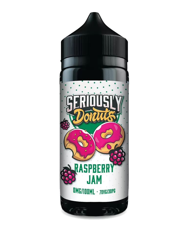 Raspberry Jam (Donuts) Seriously E Liquid 100ml – 70VG - Vapestorm Co