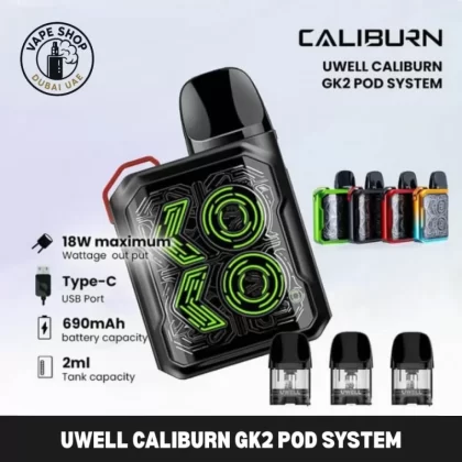 UWELL CALIBURN GK2 POD SYSTEM IN UAE - Vapeshopdubaiuae