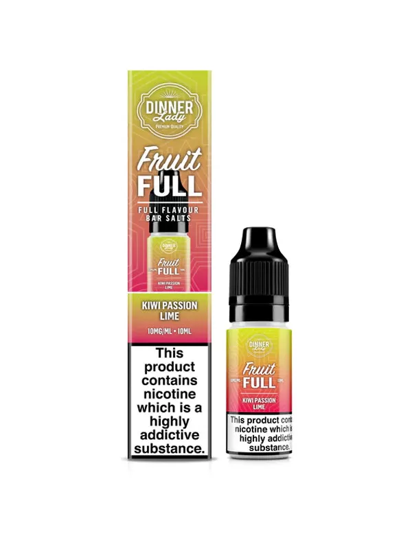 Kiwi Passion Lime Fruit FULL Nic Salt E-Liquid by Dinner Lady - 10mg - Image 2