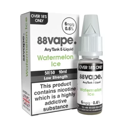 Watermelon Ice E-Liquid Anytank Series by 88vape (10ml) - 3mg