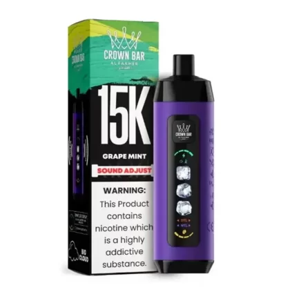 Grape Mint Al Fakher Crown Bar Ice Adjust 15k - Ecigdepot