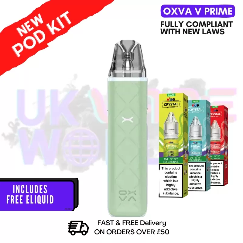 Oxva Xlim GO LIGHT GREEN Pod Vape Kit | £9.99 + FREE LIQ