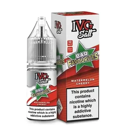 Watermelon Cherry IVG Bar Favourites 10ml Nic Salts E Liquid