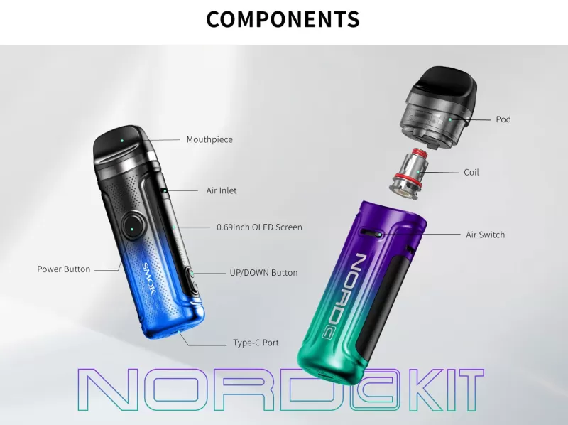 SMOK Nord C 50W Pod Kit - Eightvape - Image 2
