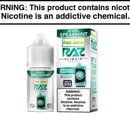 JEWEL SPEARMINT BY POD JUICE SALTS X RAZ 30ML - Vapejuice