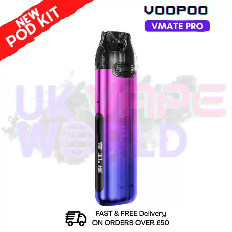 Neon Voopoo Vmate Pro 25W Pod Kit – Free NicSalt