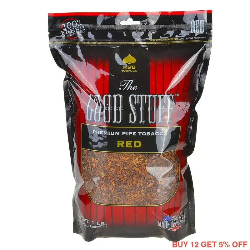 Good Stuff Red Pipe Tobacco 16 oz. Bag - Vape Store
