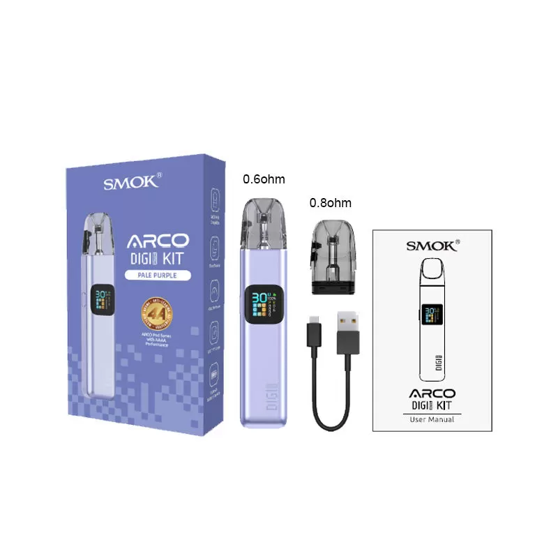 SMOK ARCO DIGI Pro Pod Kit 30W - Silver - Image 3
