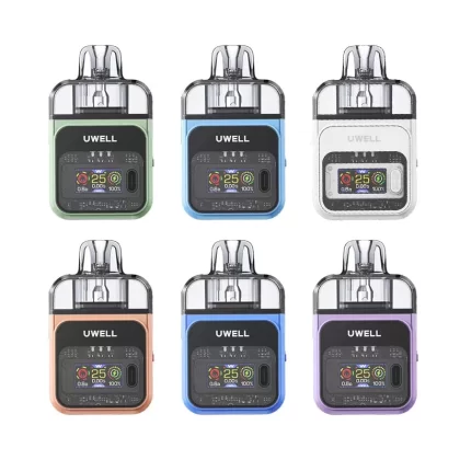 Uwell COZI Pod System Kit 800mAh 25W - Color#Pastel Orange>Electric Lavender>Navy Blue>Pearl White>Olive Green>Sky Blue (8C8BA1)