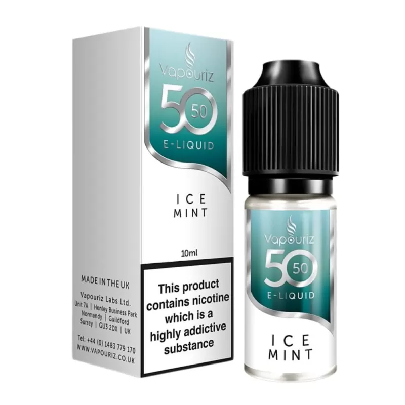 Ice Mint E-Liquid 50/50 Series by Vapouriz (10ml) - 12mg