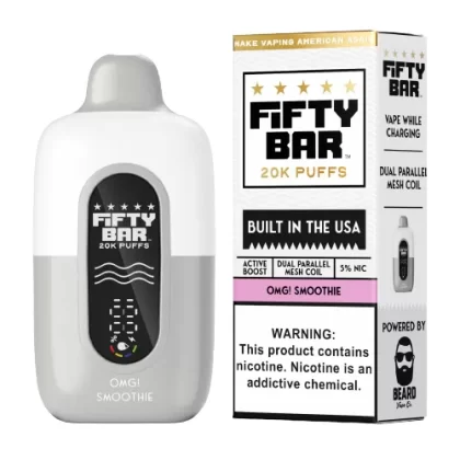 Frozen Orange Mango Pear (OMG! Smoothie) Disposable Vape (20000 Puffs) by Fifty Bar 20K