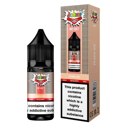 Joker Peach Ice Nic Salt Vape Juice 10ml