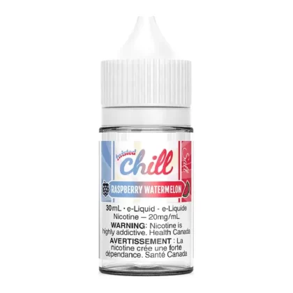 Chill Twisted Salt E-Liquid – Raspberry Watermelon 30ml - 12mg/ml, 20mg/mL
