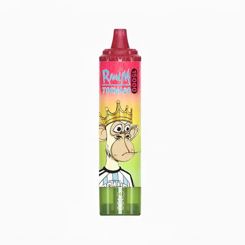 Fumot RandM Tornado 15000 Puffs LED Screen Disposable Vape - Apple Peach Pear, Banana Ice; White Grape Ice; Vape Product, Vape Product (64C637)