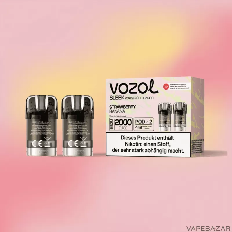 Vozol Sleek Pods – Strawberry Banana - Image 2