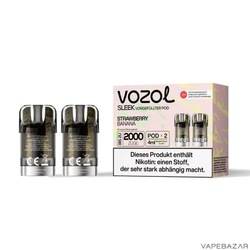 Vozol Sleek Pods – Strawberry Banana - Image 3