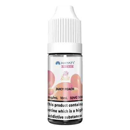 Hayati Pro Max Juicy Peach Nic Salt Vape Juice - Strength#10mg>20mg