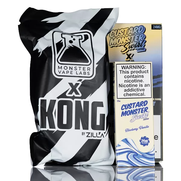 Monster Vape Labs X Kong by Zilla 50K Puffs Disposable - 2.4% 30mL - Strawberry Kiwi Pomegranate Ice - Image 3