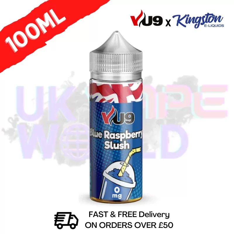 Blue Razz Slush Shortfill Juice 100ML Eliquid – VU9 x Kingston