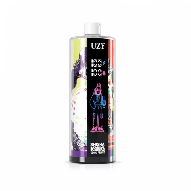 UZY Shisha Hookah King 120000 Puffs Smart Screen DTL Vape - Blueberry On Ice, Watermelon Ice; 3-nicotine, 2-nicotine