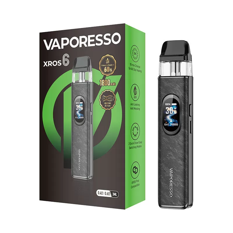 Vaporesso XROS 6 Pod Kit 30W - Silk Green - Image 3