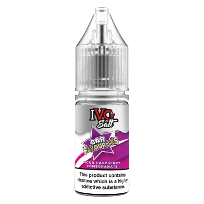 IVG Bar Favourites Sour Raspberry Pomegranate Nic Salt Vape Juice