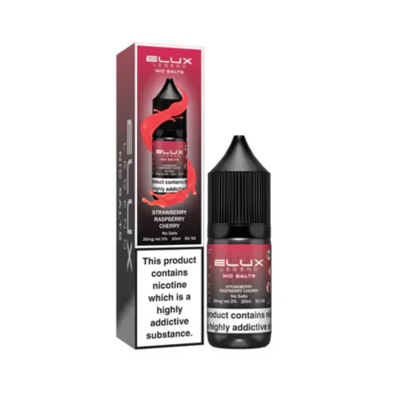 Elux Legend Nic Salts Strawberry Raspberry Cherry E Liquid 10ml - Nicotine Strength#20mg>10mg>5mg