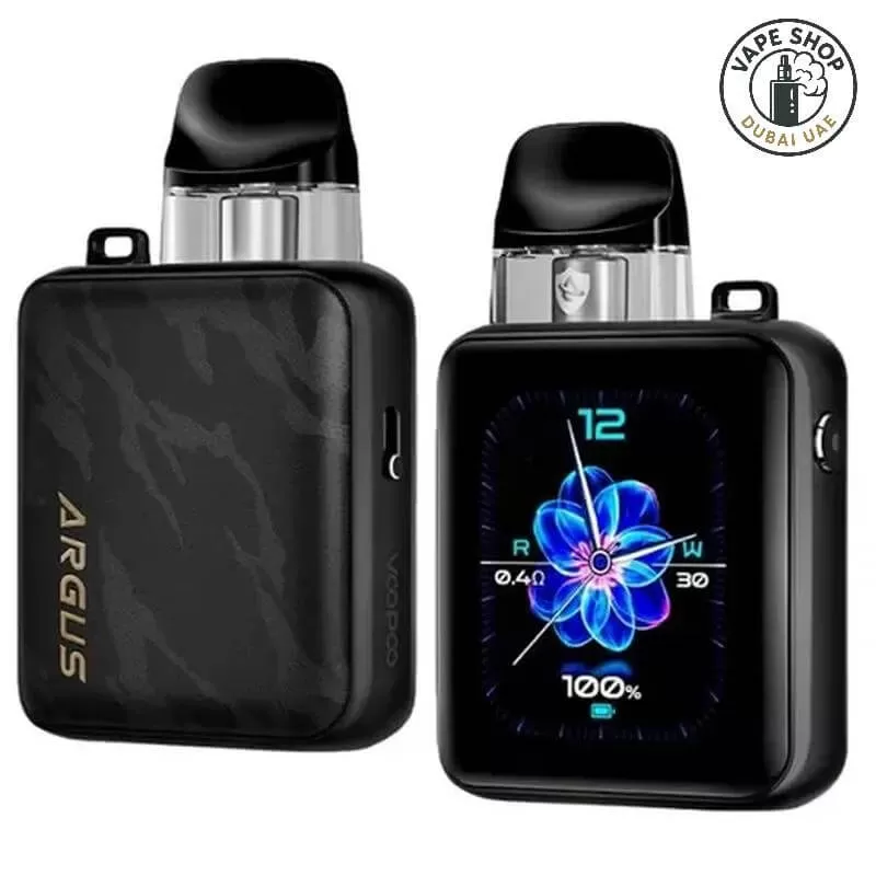 VOOPOO Argus P3 Pod Kit 30W 1500mAh Buy in DUBAI - Black Leather, Black Metal (FC9213) - Image 2