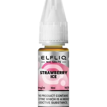Elf Bar Elfliq Strawberry Ice Nic Salt Vape Juice - Strength
