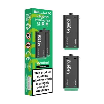 Menthol Elux Legend 1500 Pods - Vapeshop Co