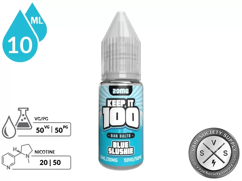 Blue Slushie by Keep It 100 Bar Salt 10ml - Image 2
