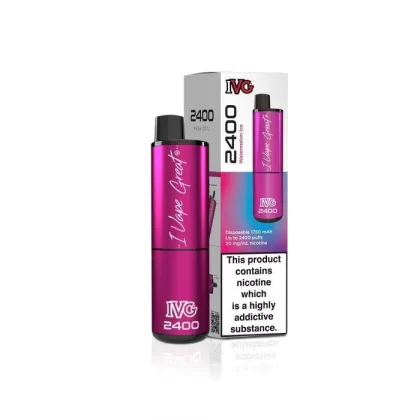 IVG 2400 Watermelon Ice – IVG 2400 Puffs Disposable Vape