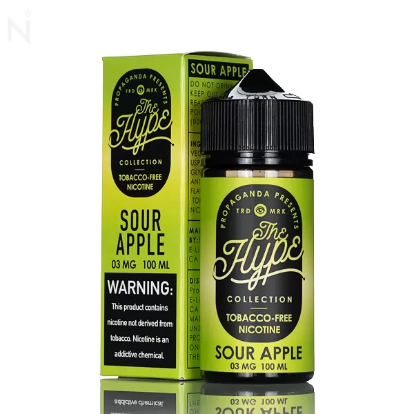 The HYPE by Propaganda E-Liquid - Sour Apple - 100mL - 6mg