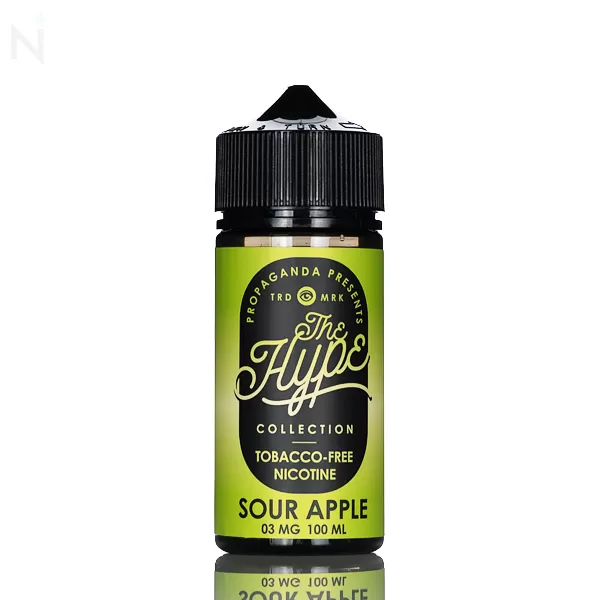 The HYPE by Propaganda E-Liquid - Sour Apple - 100mL - 6mg - Image 2