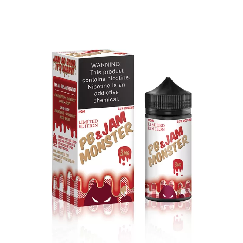 Jam Monster E-Liquid – Strawberry PB & Jam – 100ml