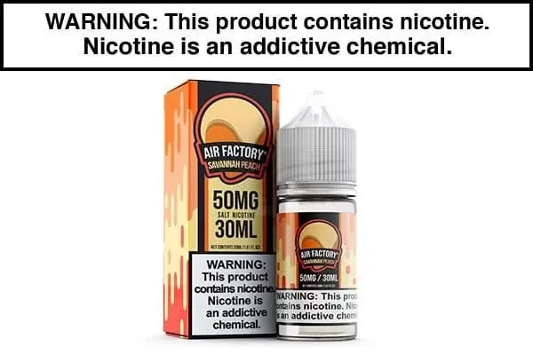 SAVANNAH PEACH BY AIR FACTORY SALT 30ML