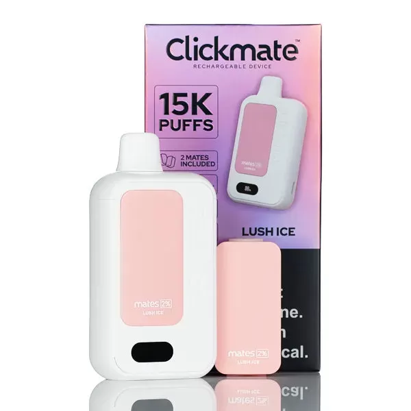 7 Daze Clickmate 15k Puffs Rechargeable Disposable Vape 2% Nic - 18ML (DISCONTINUED) - Cherry Limeade - Image 2