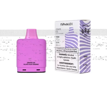ZPODS LEX Pod System – 10K Puff Vape Pods – Grape Ice