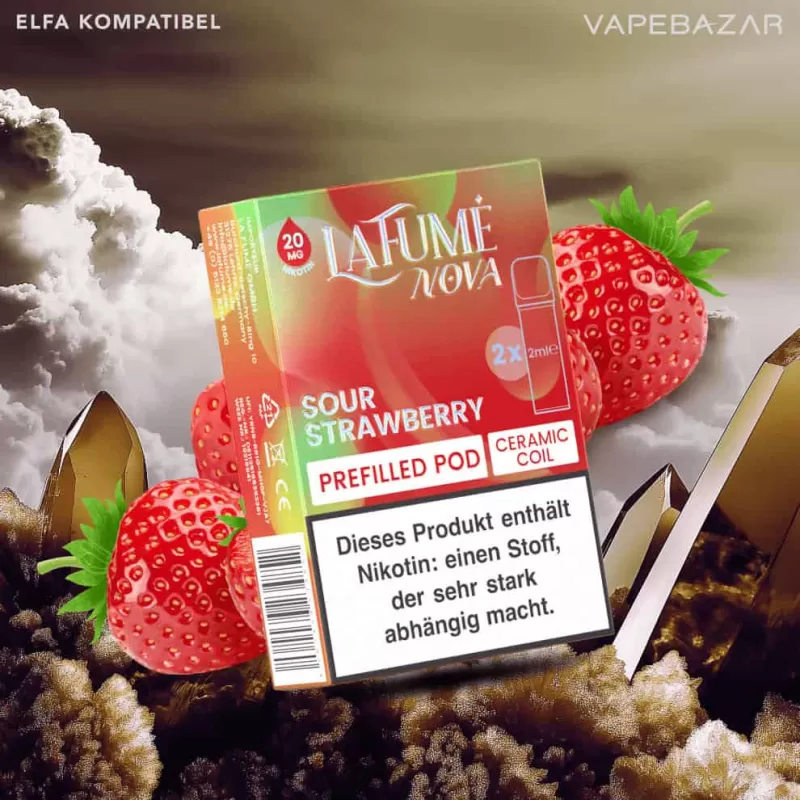 La Fume Nova Pods – Sour Strawberry (2er Pack) - La Fume / Propylenglykol / Aromastoffe / Nikotin / Glycerin