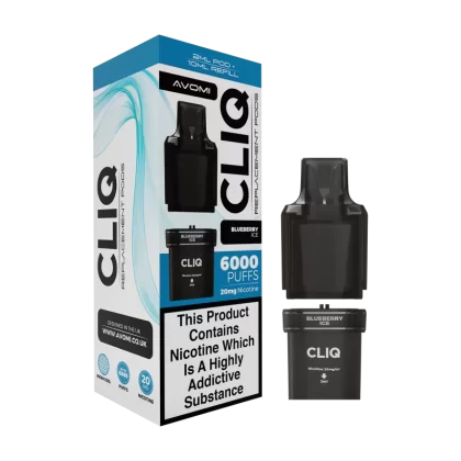 Blueberry Ice Avomi Cliq 6000 Refill Pack - Ecigwizard