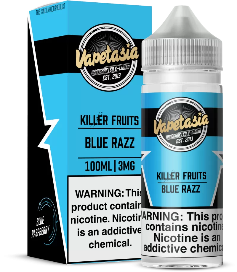 Vapetasia - Killer Fruits Blue Razz - 100ML E-Liquid - 6MG