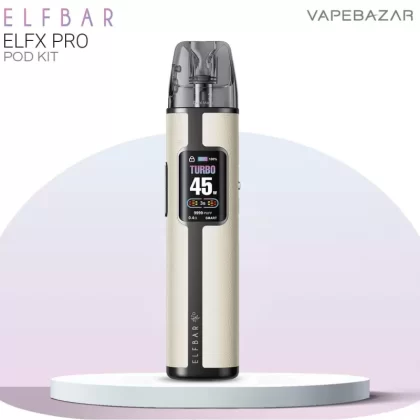Elf Bar ELFX PRO – White - Pod Kit / Elf Bar / 850 mAh / max. 45 Watt / 2ml / USB-C