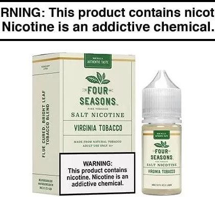 VIRGINIA TOBACCO BY FOUR SEASONS SALTS 30ML - Vapejuice