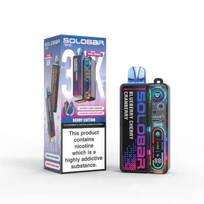 Solobar Boost 30K Prefilled Pod Kit - Berry Edition, Blue Edition