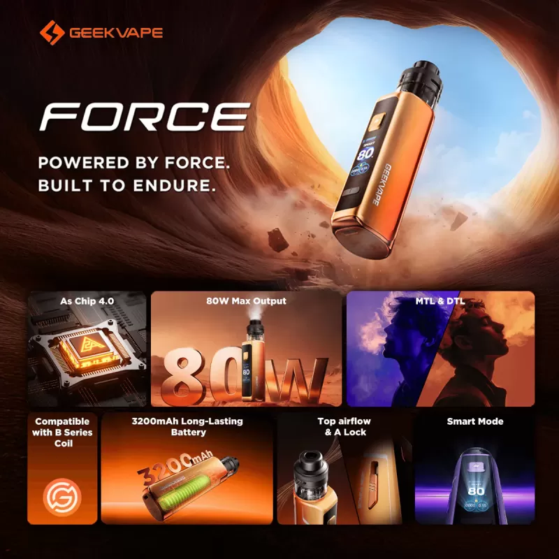 GEEKVAPE Aegis Force 80W Kit - Eightvape - Image 2