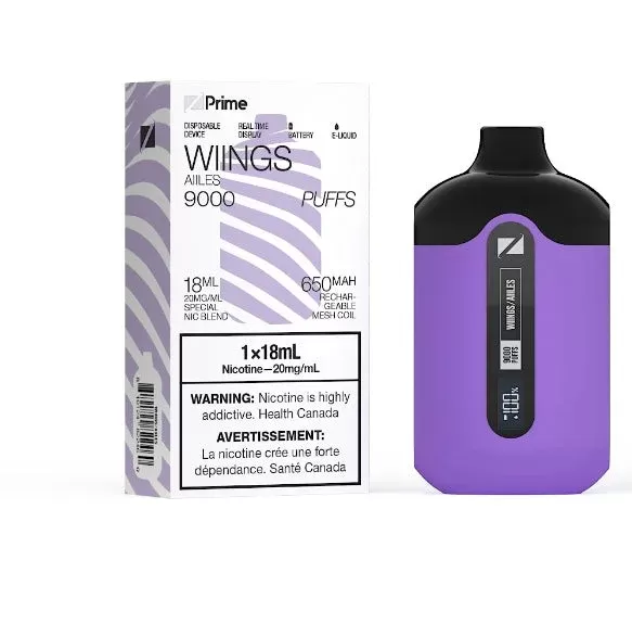 ZPrime Disposable Vape – 9000 Puffs – Wings