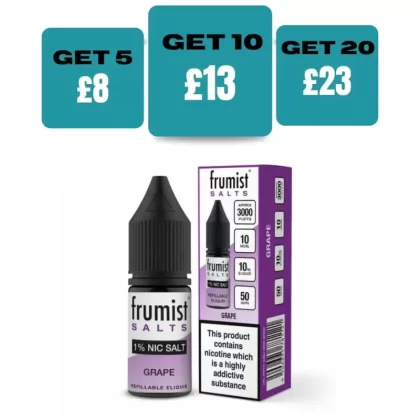Frumist Bar Salt Nic Salts 10ml E-Liquid - Peach Ice / 10mg